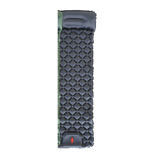 Matelas de camping gonflable TARKA bleu marine déplié